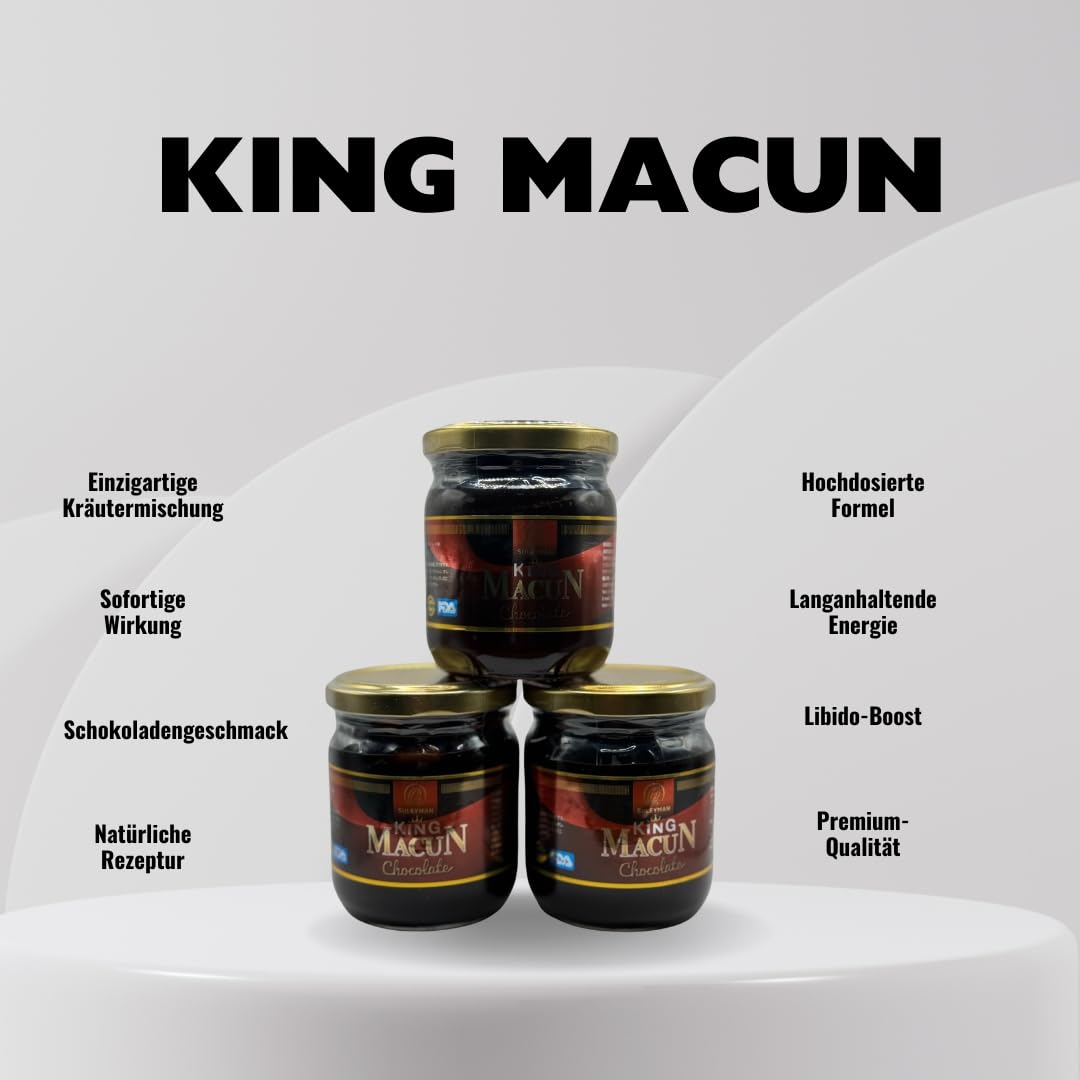 King Macun Black Edition 240 g - Extra Strong Herbal Paste for Men