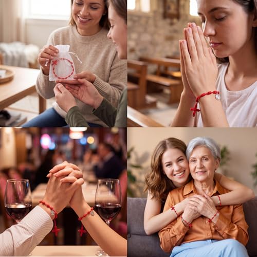 Pulsera ajustable con cuentas San Benito para niños miniatura 4