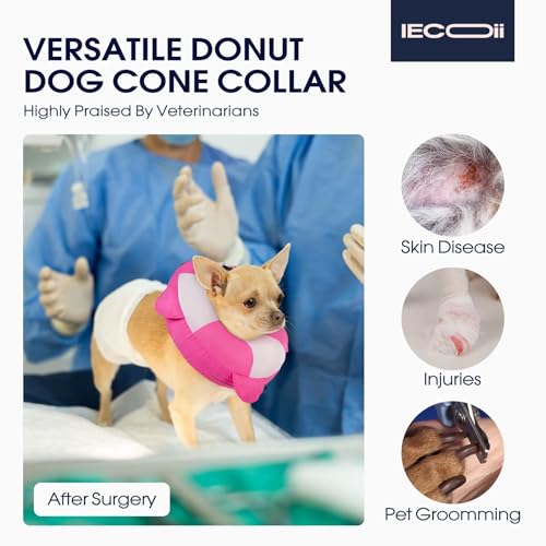Collier de convalescence gonflable grand chien - Donut de protection réglable