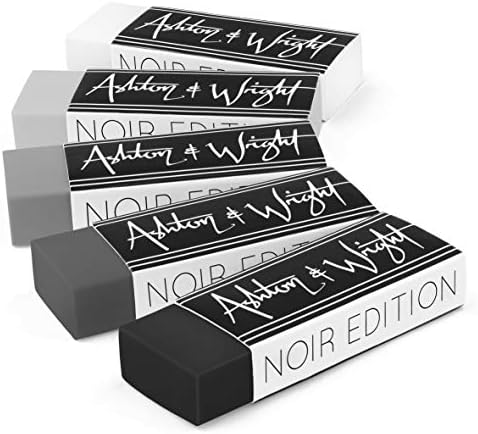 Ashton and Wright - Classic Eraser - Latex Free Plastic Rubber - Pack of 5 Grey Tones
