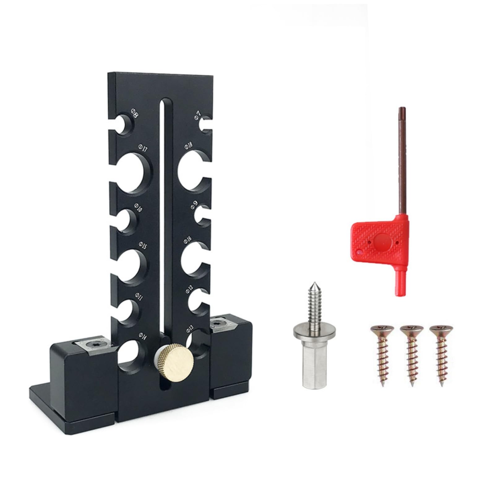Utensile Regolabile in Metallo per Falegnameria, Bricolage, Nero