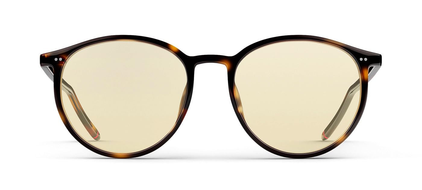 4 OWLS • Pro Gaming Brille PEAQOP Kontraststeigernd Light Orange Blaulichtfilter UV Blaulicht Schutz Bildschirm Computer Performance Streamer Gamingbrille