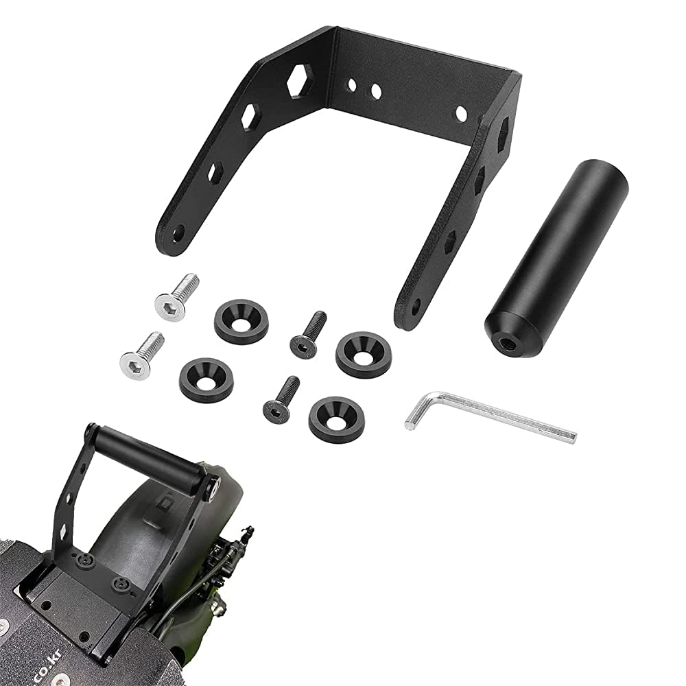 CERFFOOL Aluminum Alloy Handle for Dualtron 1 2 3 Thunder Eagel Ultra Electric Scooter Modification Rear Bracket Handle Bar Replacement Parts Accessories (Black)