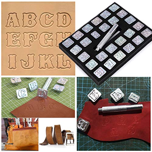 image for OwnMy Capital Letters Stamp Set, 3/4” / 19mm Alphabet Stamp Tools Se