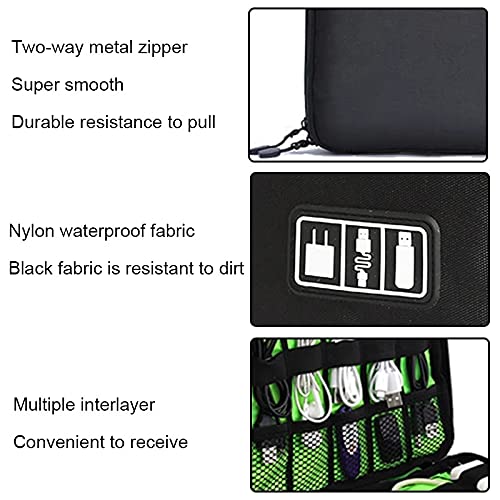 1Pack Travel Electronics Cable Organizer Bag Portable Storage Case For Mobile Phone Hard Drive Cords Usb Cables Charger Organizer #TOP5