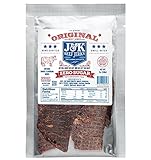 J&K Sugar-Free Original Beef Jerky - Real Premium Smoked Beef with Double Tenderness - Paleo & Keto Friendly Sourced & Made in California, USA - 7oz