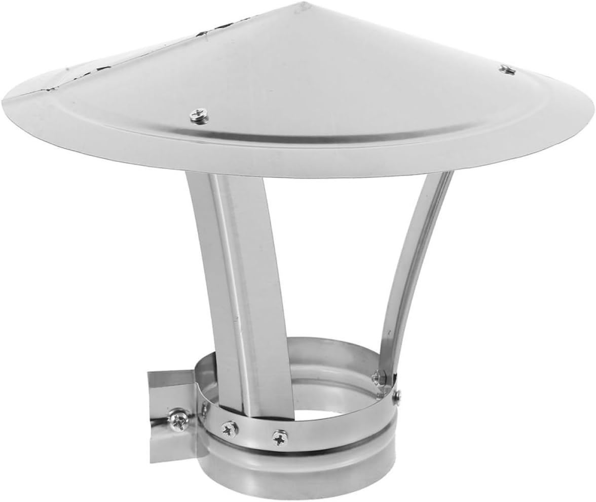 OUNONA Rain Hat Fireplace Has Chimney Flue Chimney Hole Cover Vent Pipe Cap Stove Pipe Cover Rainproof Chimney Cap Chimney Outside Cap Roof Vents for Houses Round