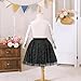 Magic Park 1-14Y Toddler Tutu Skirt Kid Tulle Skirts Little Girl Solid Color Short Skirt Girls Holiday Birthday Clothes (Black,1-2 Years)