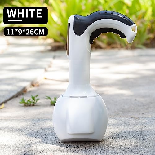 Image of TAMNAN Pet Pooper Scooper with 150 Waste Bags for Large Small Dogs and Cats with Built-in Poop Bag Dispenser, Easy to Use for Grass, Dirt, Gravel Pick Up (White)