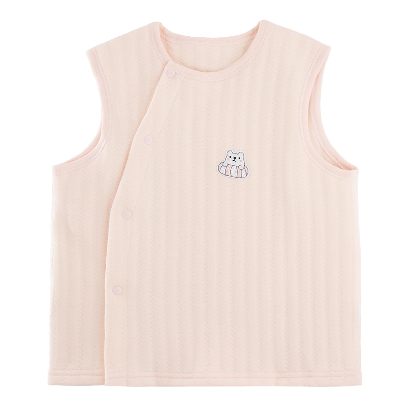 POBIDOBY Baby Vest for Girls &amp; Boys, Purcotton Toddler Reversible Vest for Spring &amp; Autumn