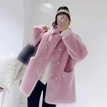 Amazon.co.jp: [HWQFM] ボアジャケット レディース ピンク ボア