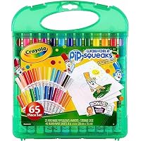 65-Count Crayola Pip Squeaks Mini Markers and Paper Set (Multicolor)