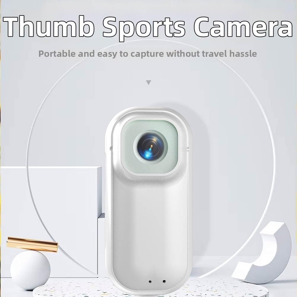 ABS 4K Action Camera con WiFi e base magnetica (bianco)