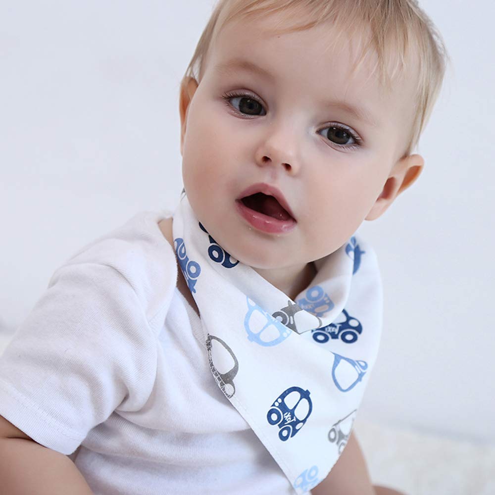 SLOSH 17 Bavaglino Neonato Bavaglini Bandana Cotone 100% Neonati Neonata Dentizione Panno per Ruttino Unisex