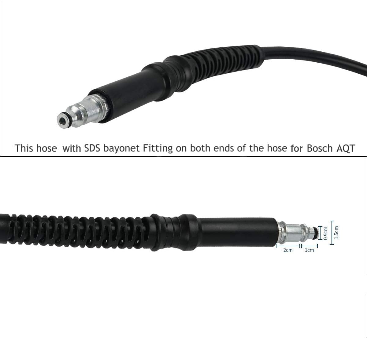 Tubo Alta Pressione 10m Per Idropulitrici Bosch - Connettore Rapido Click Type 180Bar - Foto 6