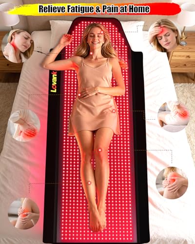 Image of Red Light Therapy Mat Full Body 72 inchx33 inch, 1436 LEDs, 660&850nm | Easy-Clean TPU, 3 Light Modes, 5 Intensity Levels, Skin-Friendly for Everyday Home Use