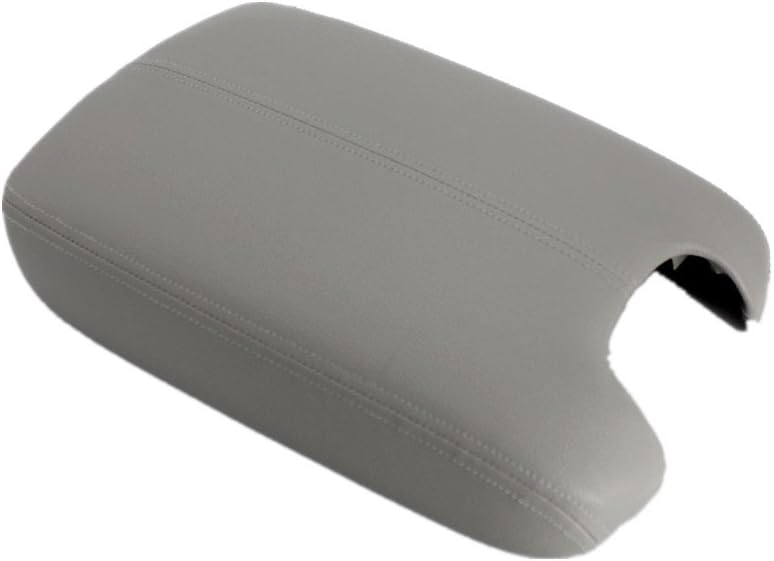 Ezzy AutoGray Leather Suture Console Armrest Lid Cover for 2008 2009 2010 2011 2012 Honda Accord Center Console Cover Lid