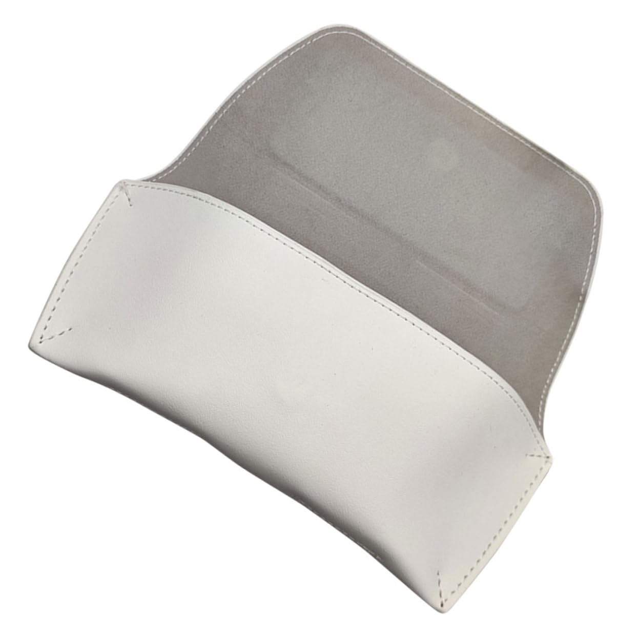 LIFKOME Copertura Protettiva Per Occhiali Custodia Per Occhiali Da Sole Da Donna Piccola Custodia Per Occhiali Custodia Per Occhiali Da Sole Per Uomo Astucci Per Occhiali Bianca Pvc