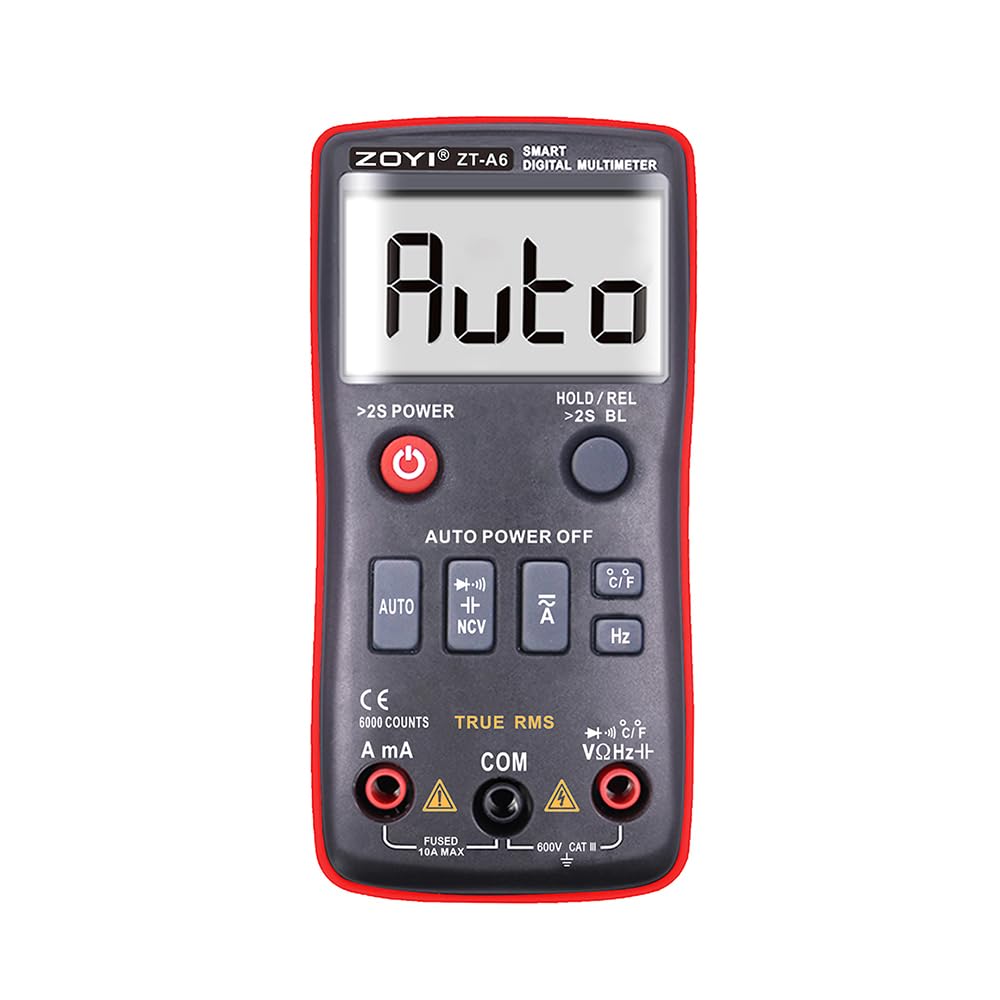 ZOYI ZT-A6 6000 Counts Digital Multimeter + Automatic Identification Mode + Portable Multimeter With Button Design + Capacitance