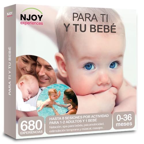 NJOY Experiences - Caja Regalo PARA TI Y TU BEBE - Idea de Regalo - Actividades para 2 adultos y un bebé