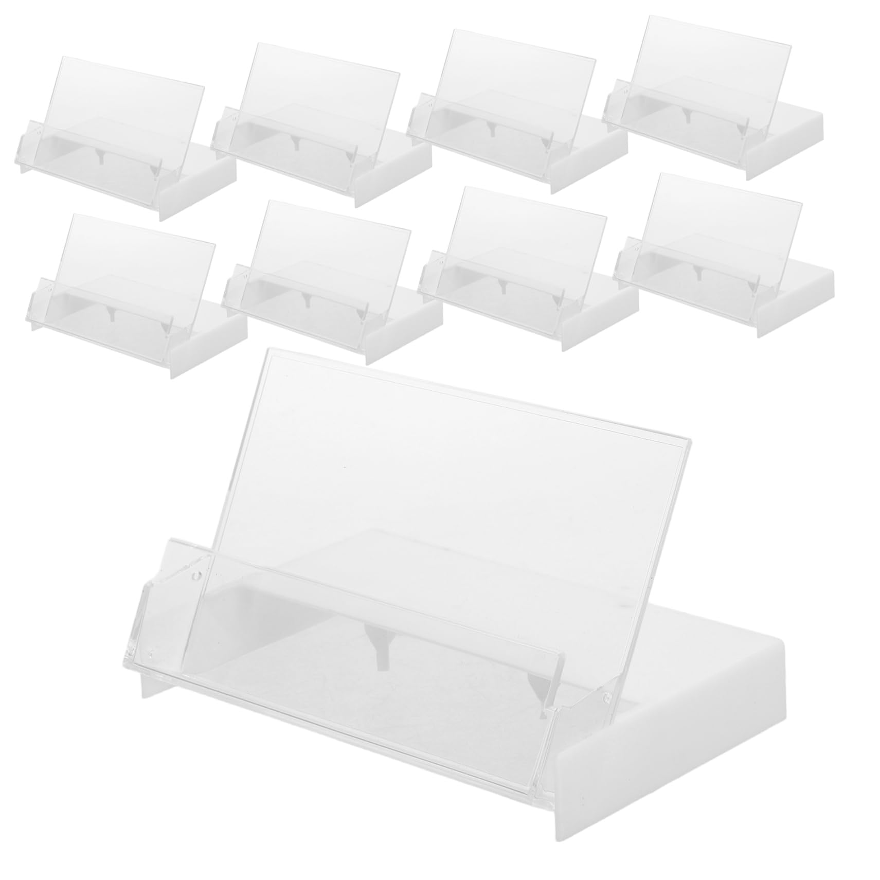 Luxshiny 10Pcs Audio Cassette Tape Storage Box Clear Plastic Protective Cases for Organizing Cassettes and Valuables Material with Smooth Finish