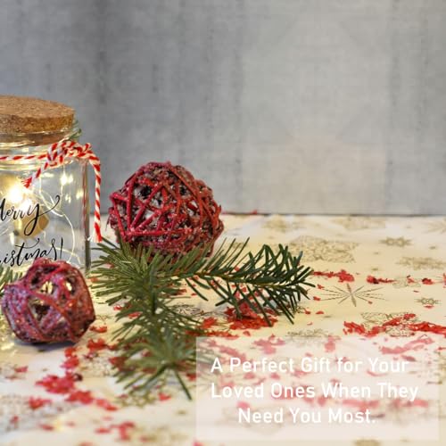 Image of 2 Christmas Couple Bracelets, Santa /Christmas Starfish /Christmas Tree Charm and 4mm Brass Beaded Stretch Bracelet for New Year Gifts for Family and Friends