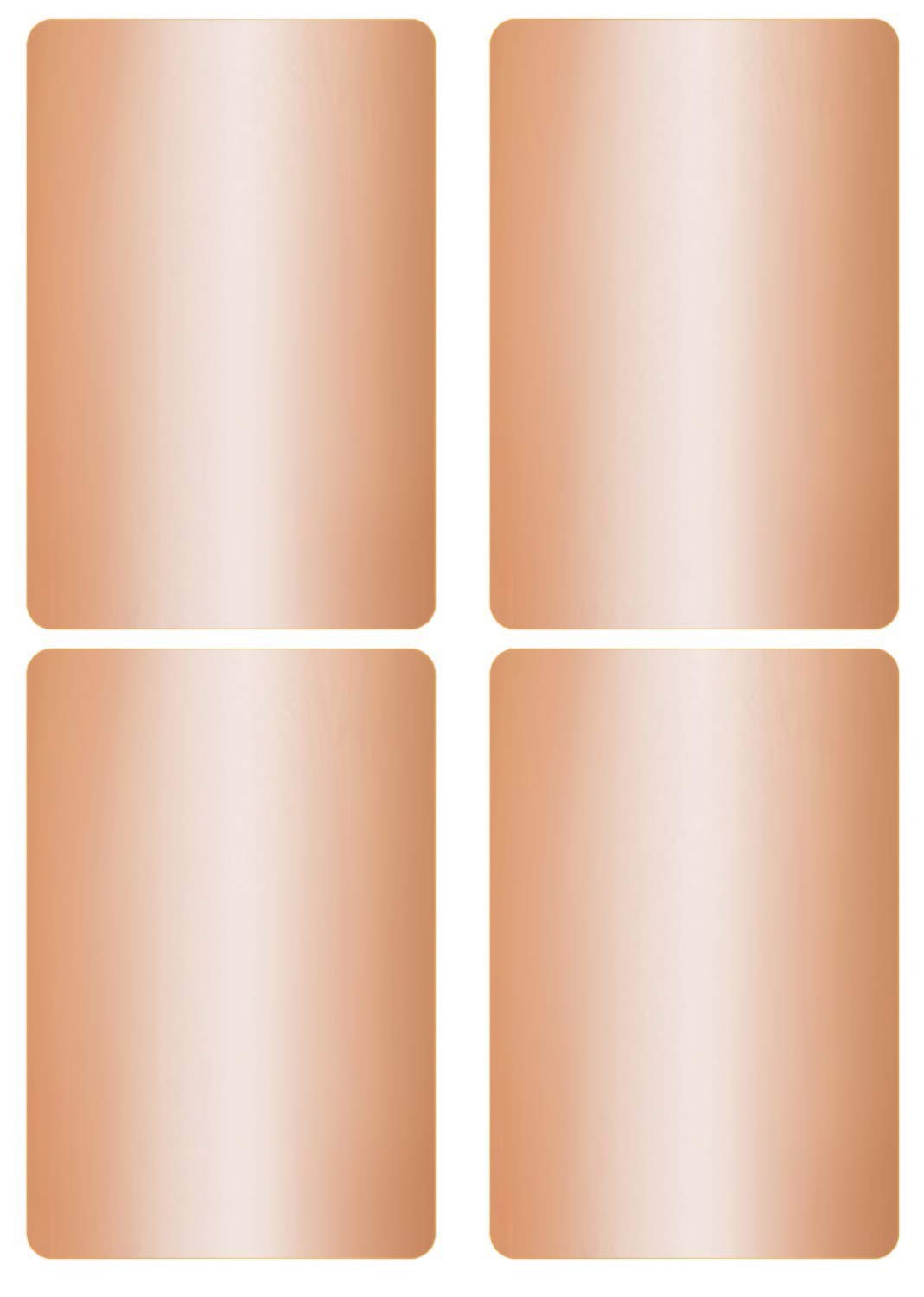 Royal Green Metallic Sticker Labels - Rectangular Label Stickers, Name Labels for Party and Events, Labels for Storage Bins, File Folder Labels, 3x2