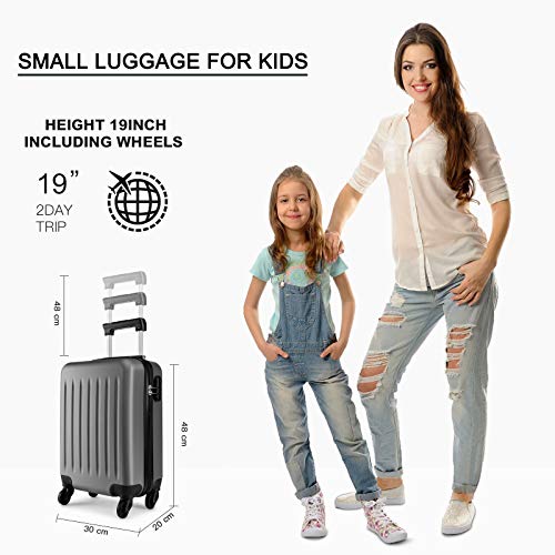 Kono Carry on Suitcase 19 Inch Hardside Carry on Luggage Small Suitcase with Spinner Wheels Lightweight Rolling Cabin… - Image 3