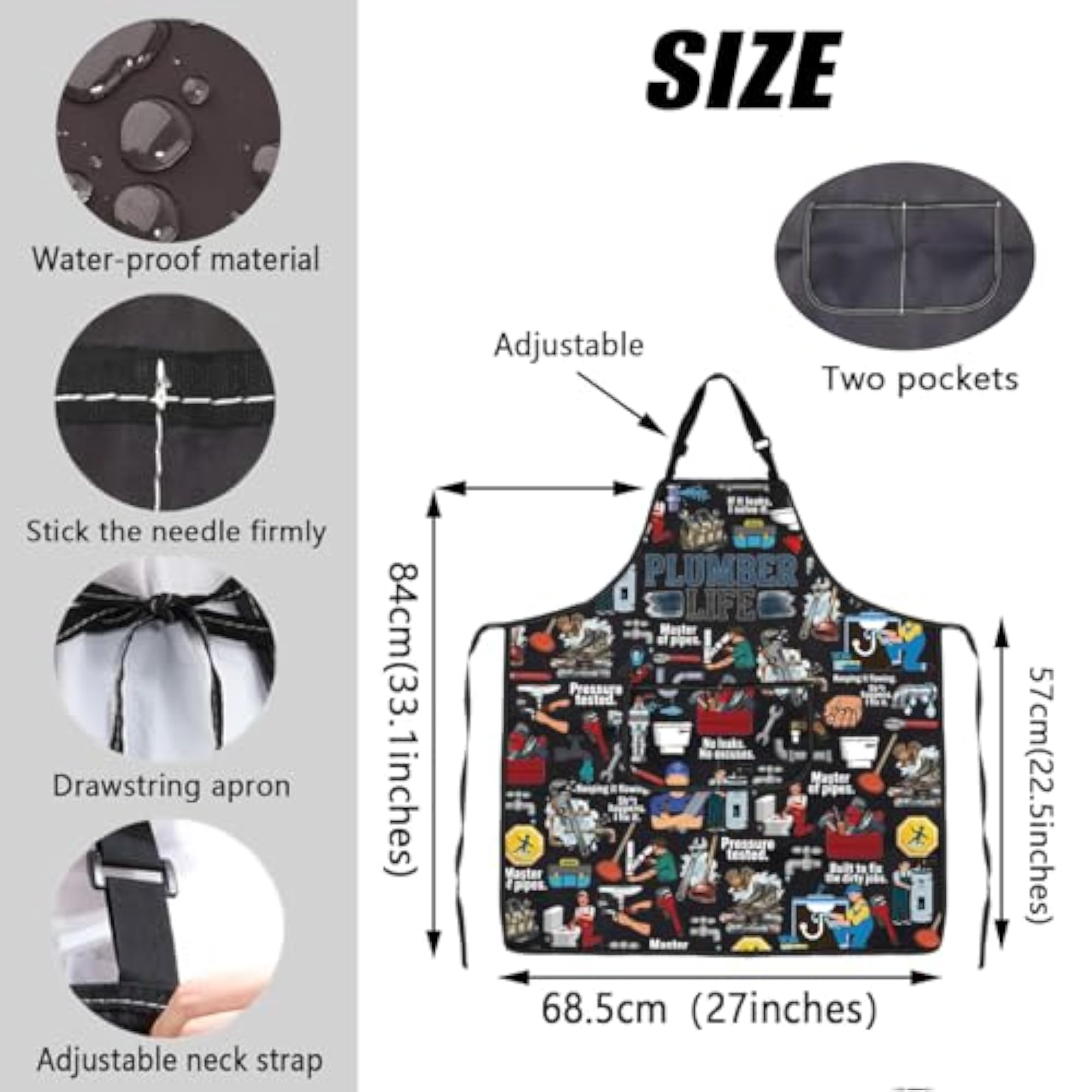 Plumber Waterproof Apron, Gift for Tradesmen