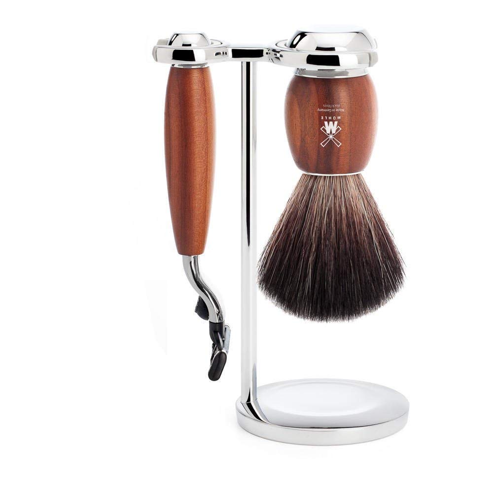 Mühle Vivo S21H331M3 - Juego de afeitado (3 piezas), color negro