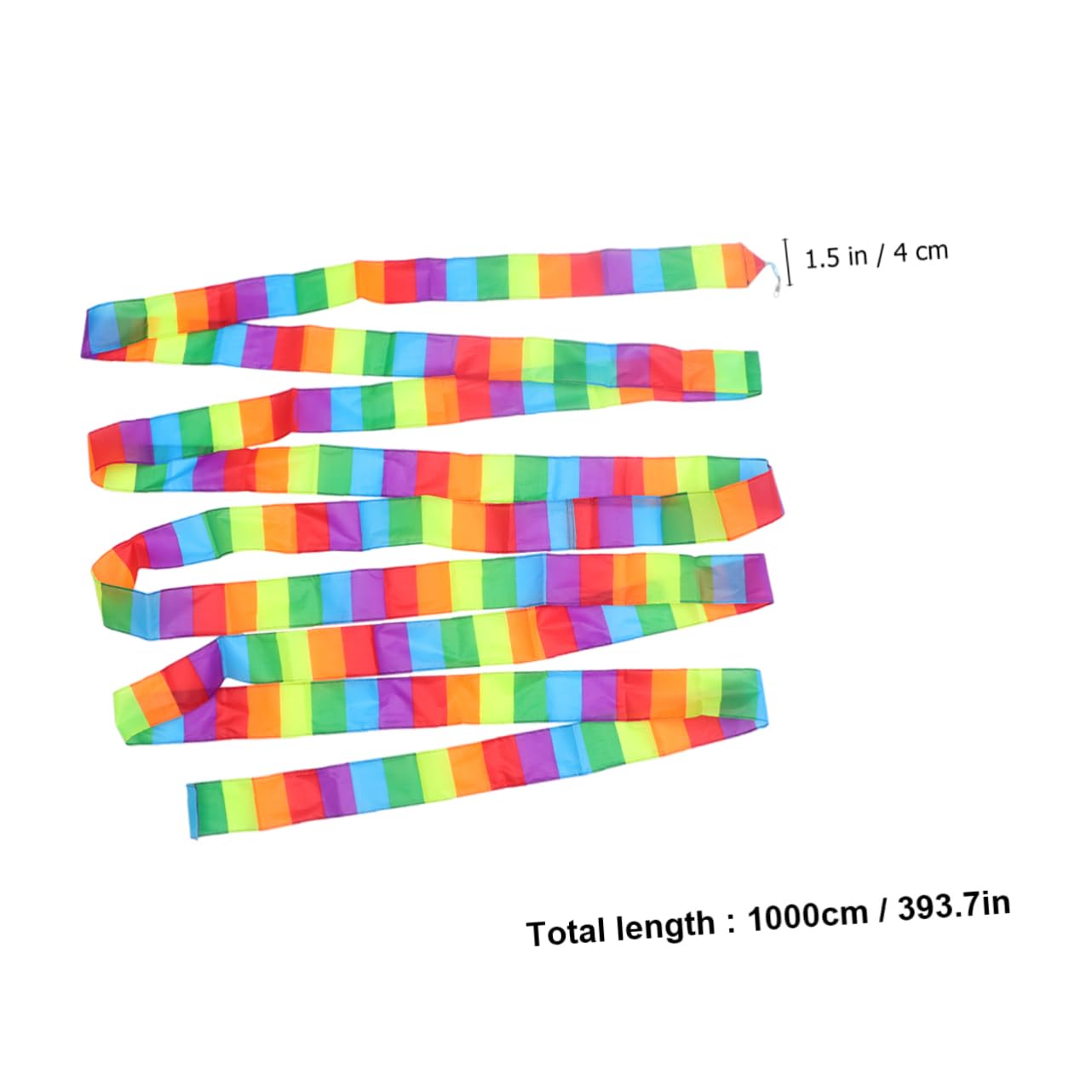 HONMEET 10m Kite Tail Streamers Colorful Ribbon Kite Tails for DIY Flying (2-kit)