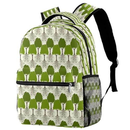 Sac à dos d'école multicolore motif arbre pour ado fille et garçon chic