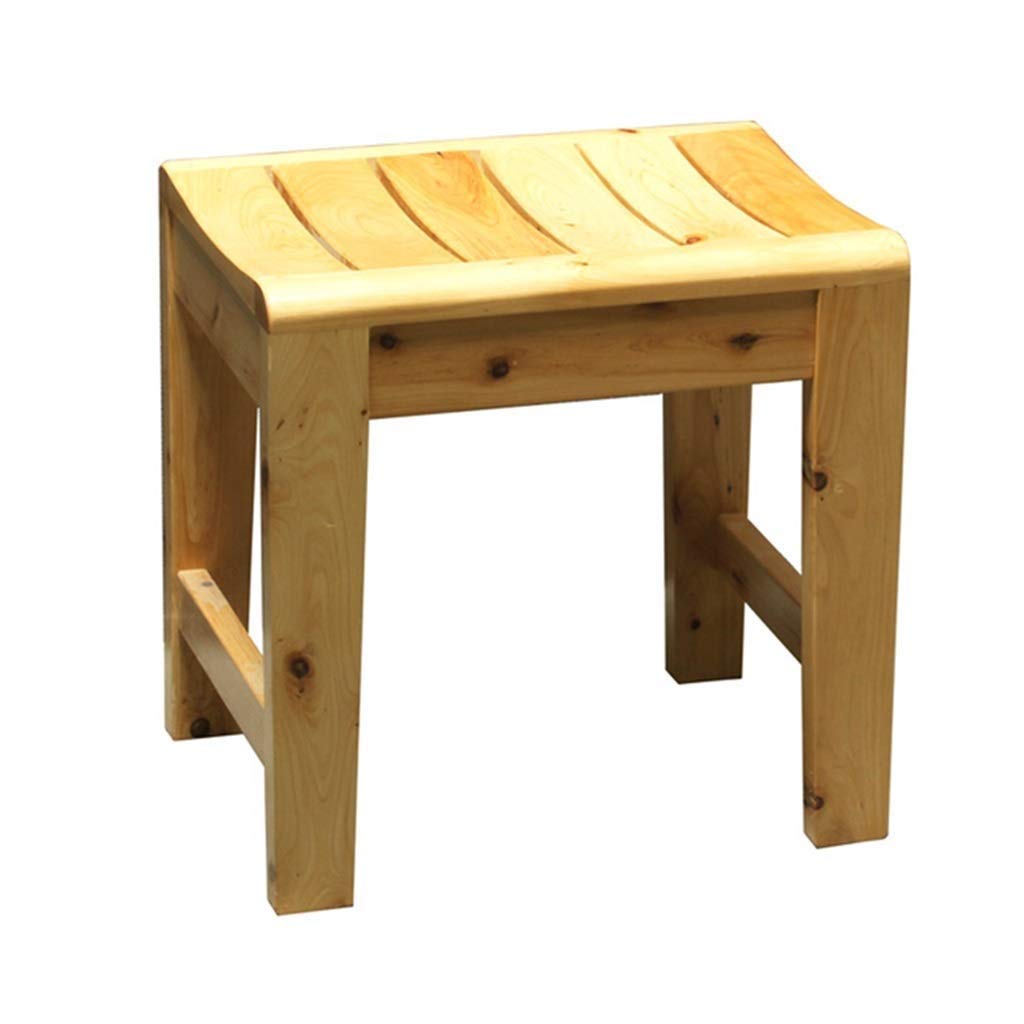 Fotele do kąpieli Stołek do kąpieli Stołki łazienkowe Wodoodporny stary stołek do kąpieli z litego drewna antypoślizgowy domowy stołek prysznicowy niezbędne akcesoria dla osób starszych (kol