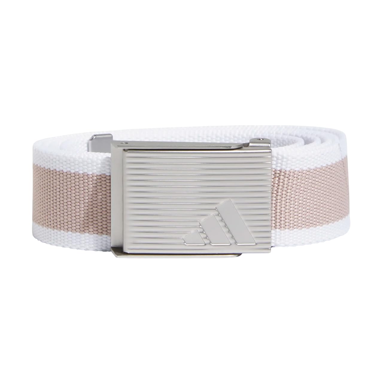 Adidas Women's Striped Web Belt, Golf Belt, pink / white, Standard