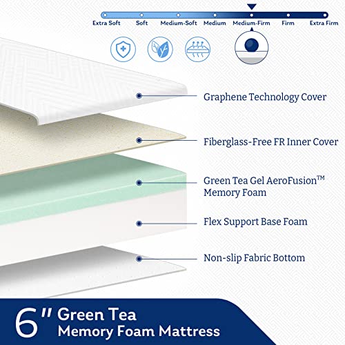 Image of Copper Gel Memory Foam Mattress, 14 Inch Twin XL Size Mattress Mattresses, CertiPUR-US Certified, Bed Mattresses, Medium Firm