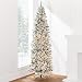Best Choice Products 7.5ft Pre-Lit Artificial Snow Flocked Pencil Christmas Tree Holiday Decoration w/ 350 Clear Lights