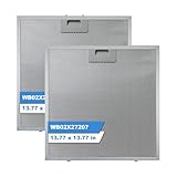 WB02X27207 Range Hood Grease Filters Compatible with GE Range Vent Hood JVX5300BJ1TS JVX5300DJ1BB JVX5300DJ1WW Replace For 4463981 PS11771771 EAP11771771-2 Pack 13.77 x 13.77 x 0.39 Inches