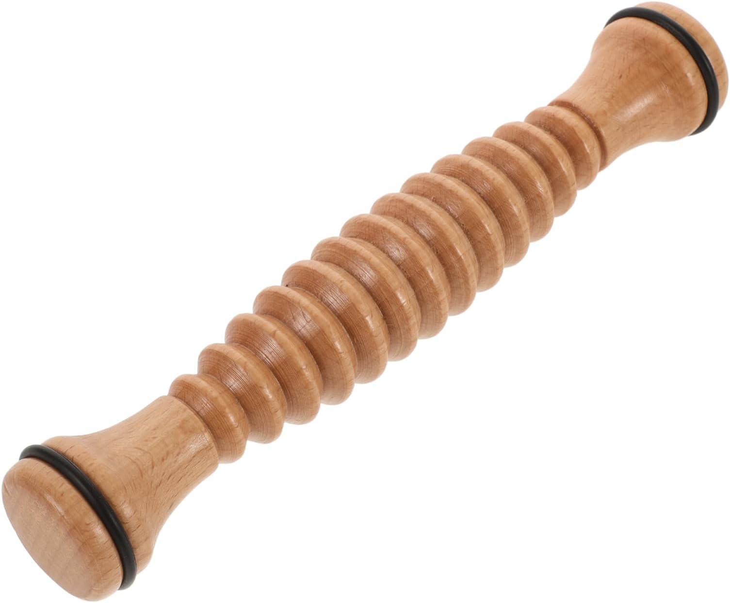 Exceart Wooden Foot Roller Massager Plantar Fasciitis Relief Wood Cellulite Muscle Foot Back Leg Massager Roller Acupressure Point Roller