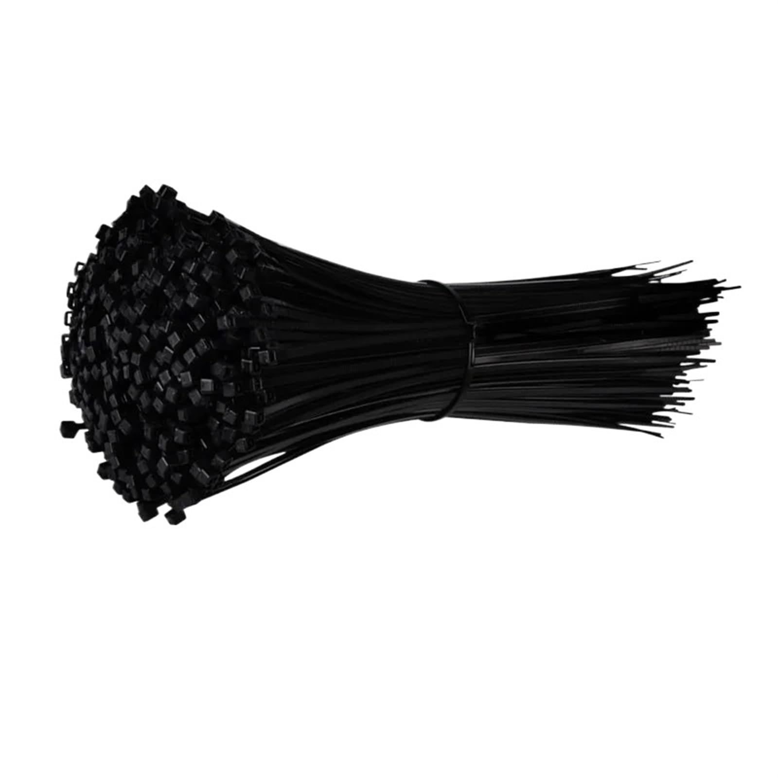 L6nqiag 4X150mm Nylon Cable Ties Self-Locking Plastic Nylon Tie 100 Pcs Black Cable Fastening Ring Zip Wraps Strap Set(4X150mm)