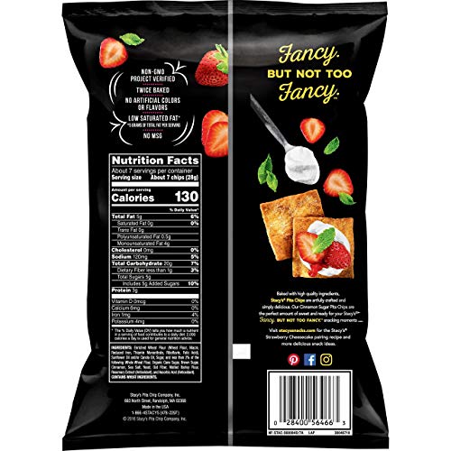 Stacy's Cinnamon Sugar Flavored Pita Chips, 7.33 Ounce (Pack of 12) - image 2