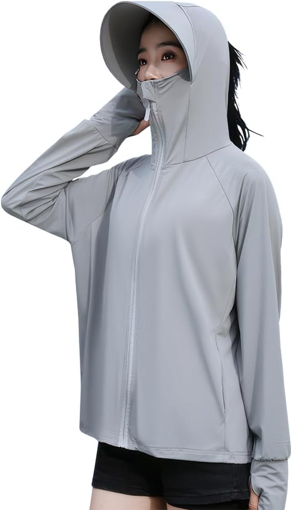 [Goodfeel] ラッシュガード レディース UVカット99.9％ UPF50+ 体型カバー 長袖 大きいサイズ パーカー 水着 フード付き 涼しい 冷感 360°紫外線対策 日焼け防止 軽量 通気性 速乾 夏服 アウター アウトドア 海  Amazonで販売中