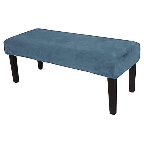 Dining Bench Cover Velvet Slipcover for Living Room Washable Ottoman