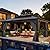 YITAHOME 12x16FT Gazebo Hard-Top Double Roof Canopy Outdoor with Netting and Shaded Curtains, Aluminum Frame Polycarbonate Hardtop Garden Tent for Patio, Backyard, Deck and Lawns, Grey