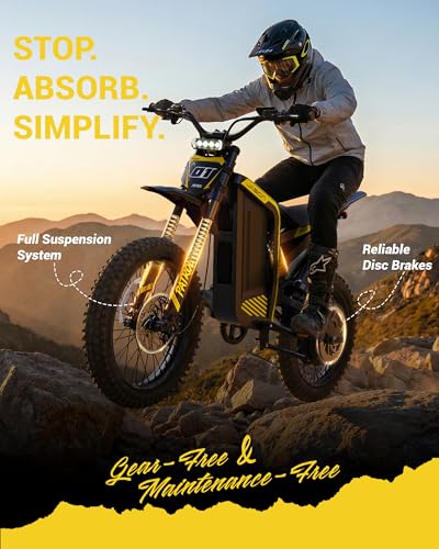 Jasion Patrol Electric Dirt Bike for Adults&Teens,4000W Peak