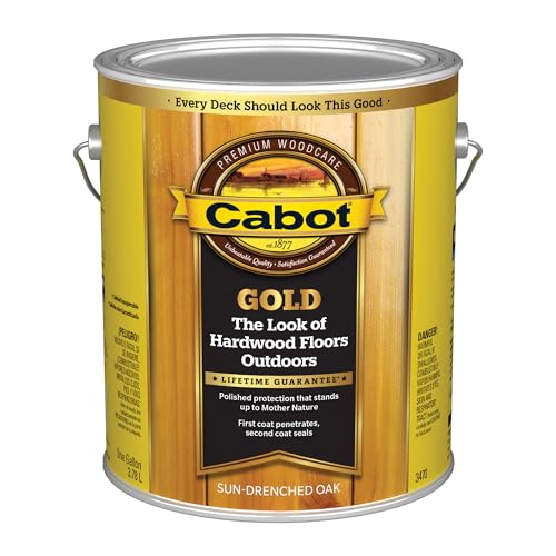 Cabot 140.0003470.007 Gold Finish Stain, Gallon, Sun Drenche...