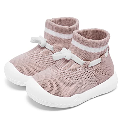 Baby Sock Shoes Girls Baby Walking Shoes Infant Sock Shoes Non Slip Toddler Slip on Tiny Feet Sneakers