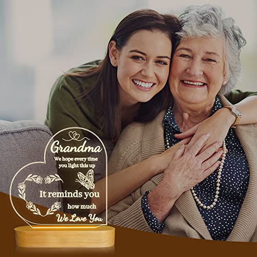 Grandmasbirthdaymothersdaygiftssoftwarmwhitenightlight Urban Country Home Decor Grandmas birthday mothers day gifts soft warm white night light urban country home decor