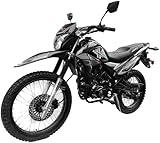 X-PRO Upgraded New Hawk-X Enduro 250cc Motorcycle EFI Fuel Injection Dual Sports Dirtbike, 5 Speed Enduro Street Bike (Black)