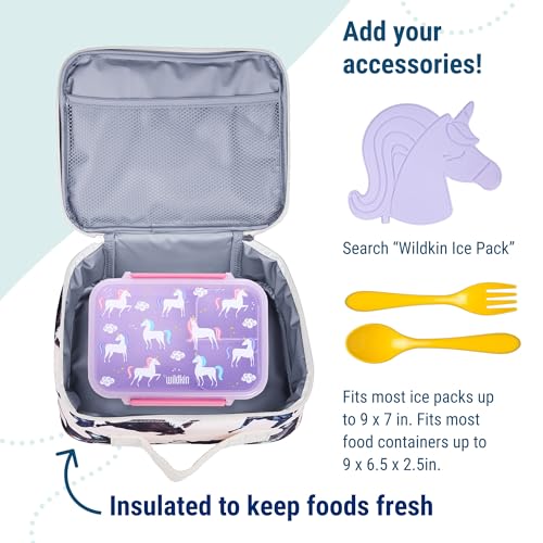 Image of Wildkin Kids Insulated Lunch Box, Horse Dreams | Insulated, wipe-clean lunch box - coordinates with matching Wildkin backpacks and water bottles