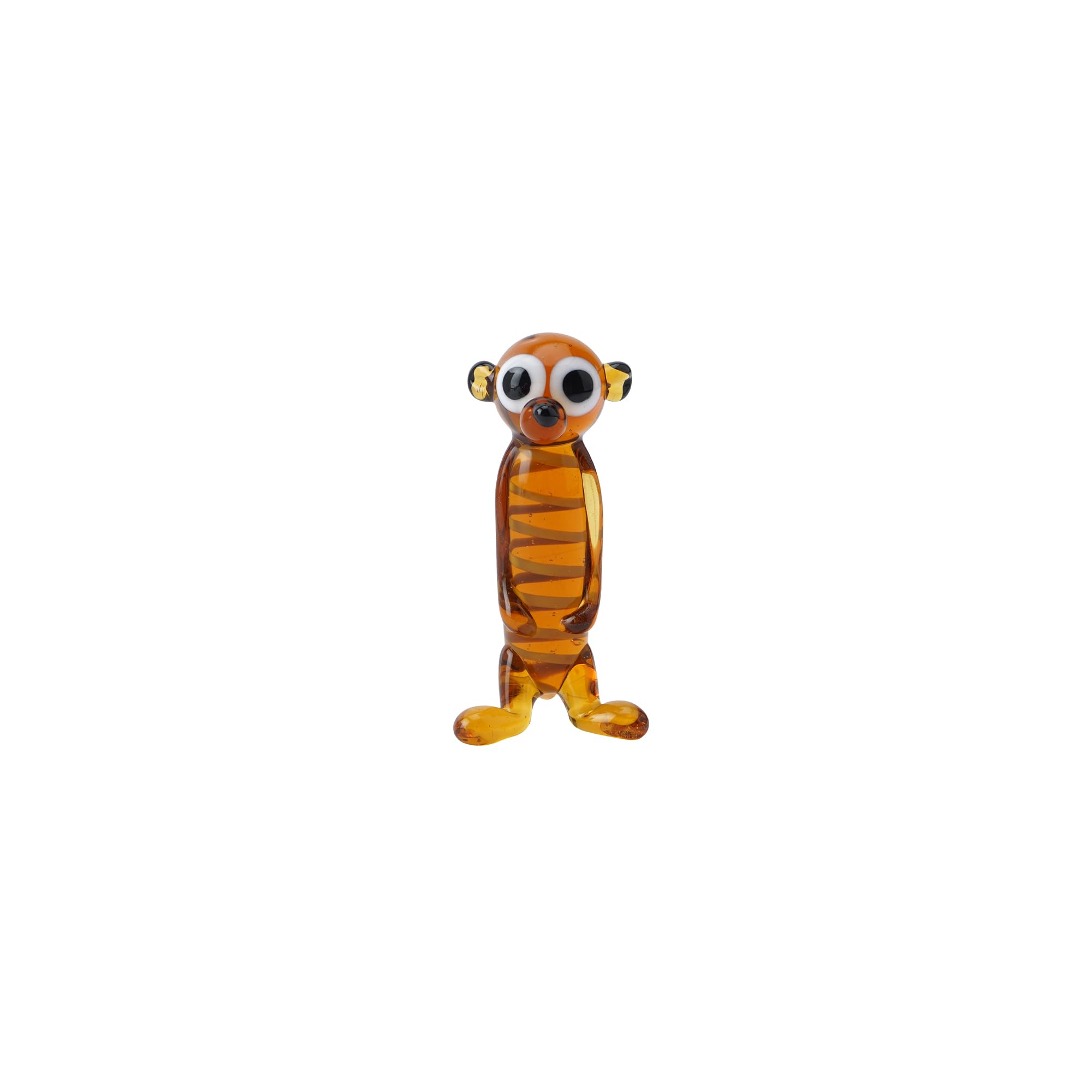 Cgb Giftware Brown | Artisan Glass Meerkat In Gift Box | Collectable | Glass Animal | Home Decor | Homeware | Artisan Glass | Gb07447